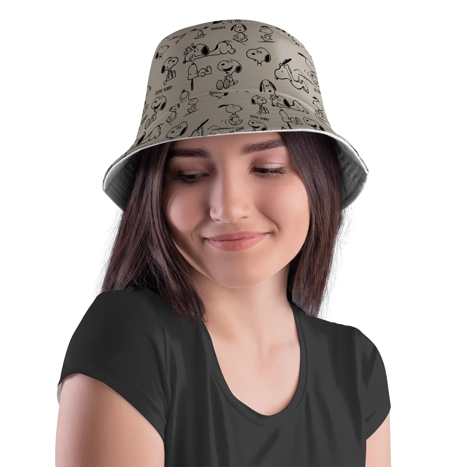 Bucket Hat Snoopy Brown - Image 2