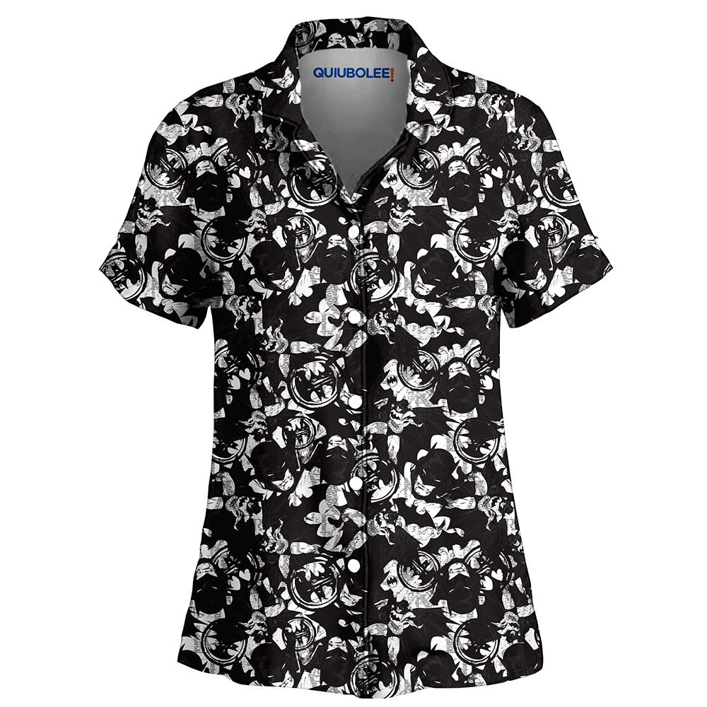 Camisa Pijama Batman Black and White