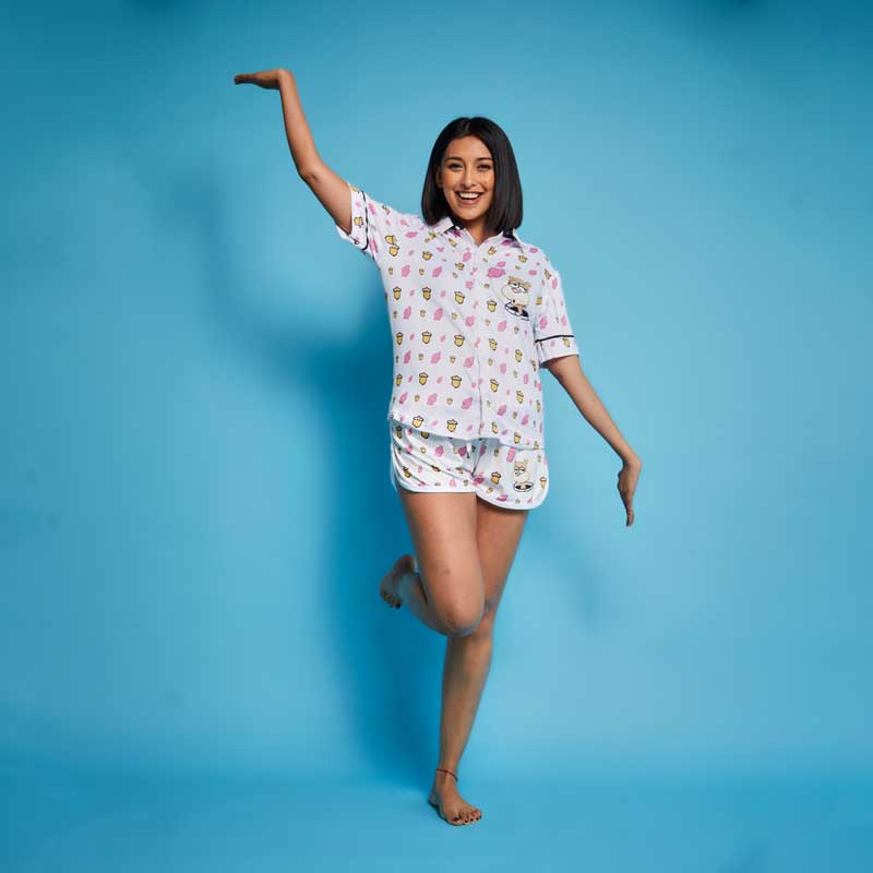 Conjunto Camisa Pijama Arenita