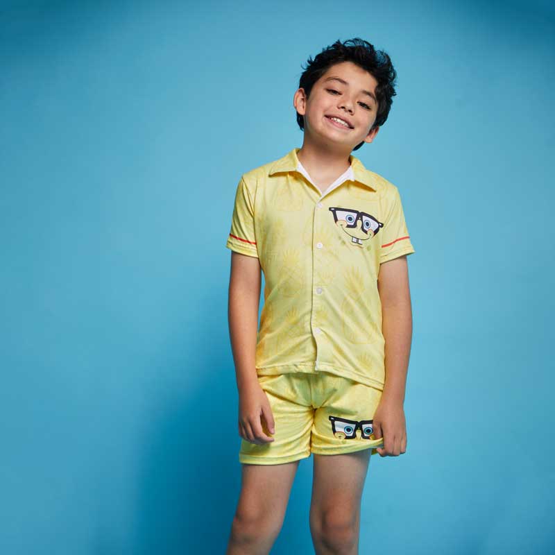 Conjunto Camisa Pijama Bob Esponja Lentes - Image 2