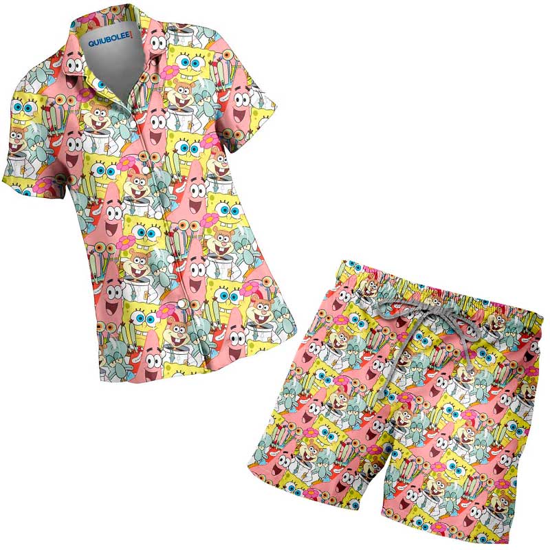 Conjunto Camisa Pijama Amigos Esponjosos - Image 8