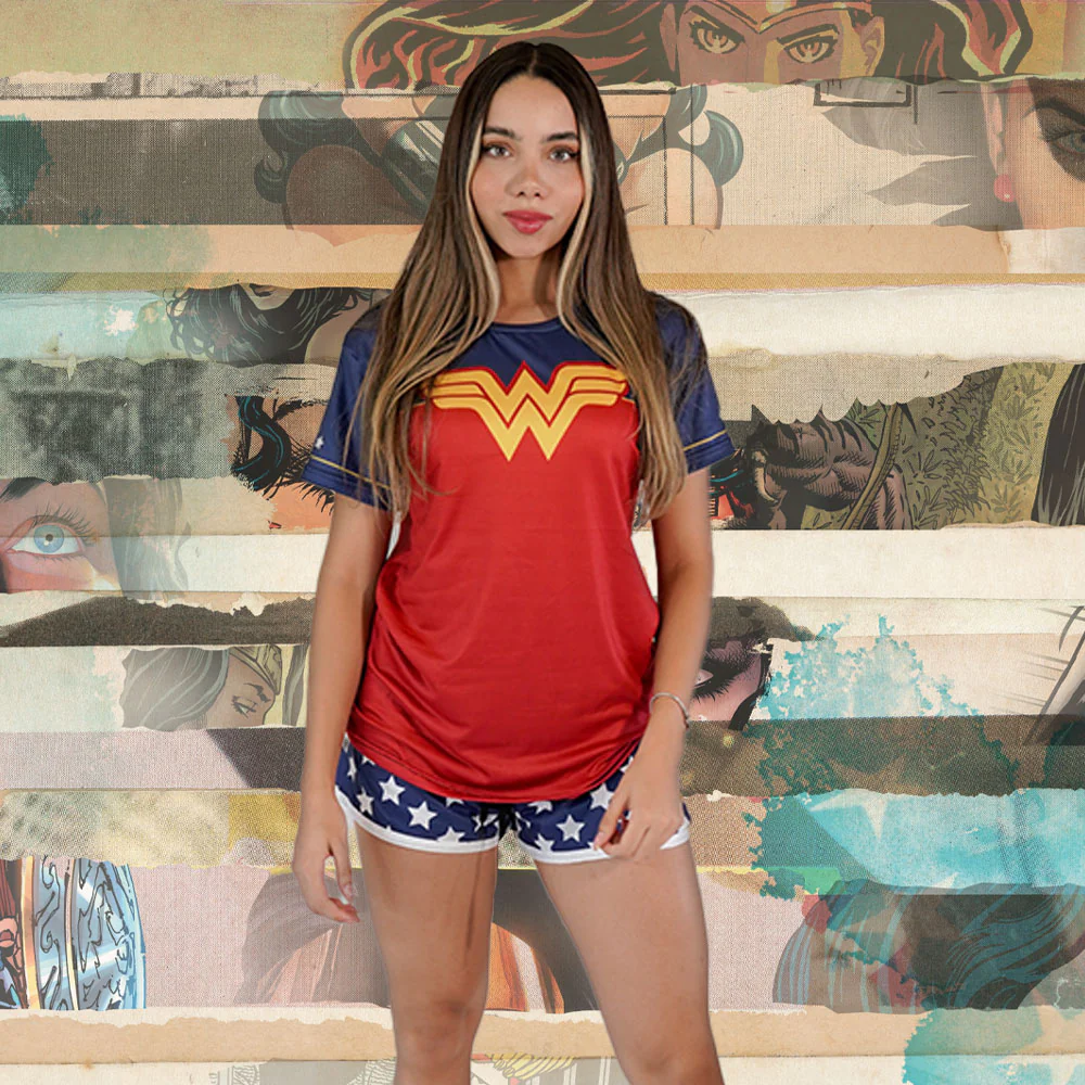 Conjunto Pijama Wonder Woman Oficial - Image 4
