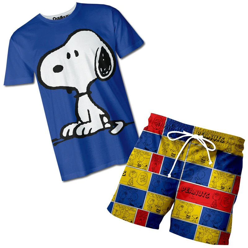 Conjunto Pijama Snoopy Peanuts Blue - Image 2