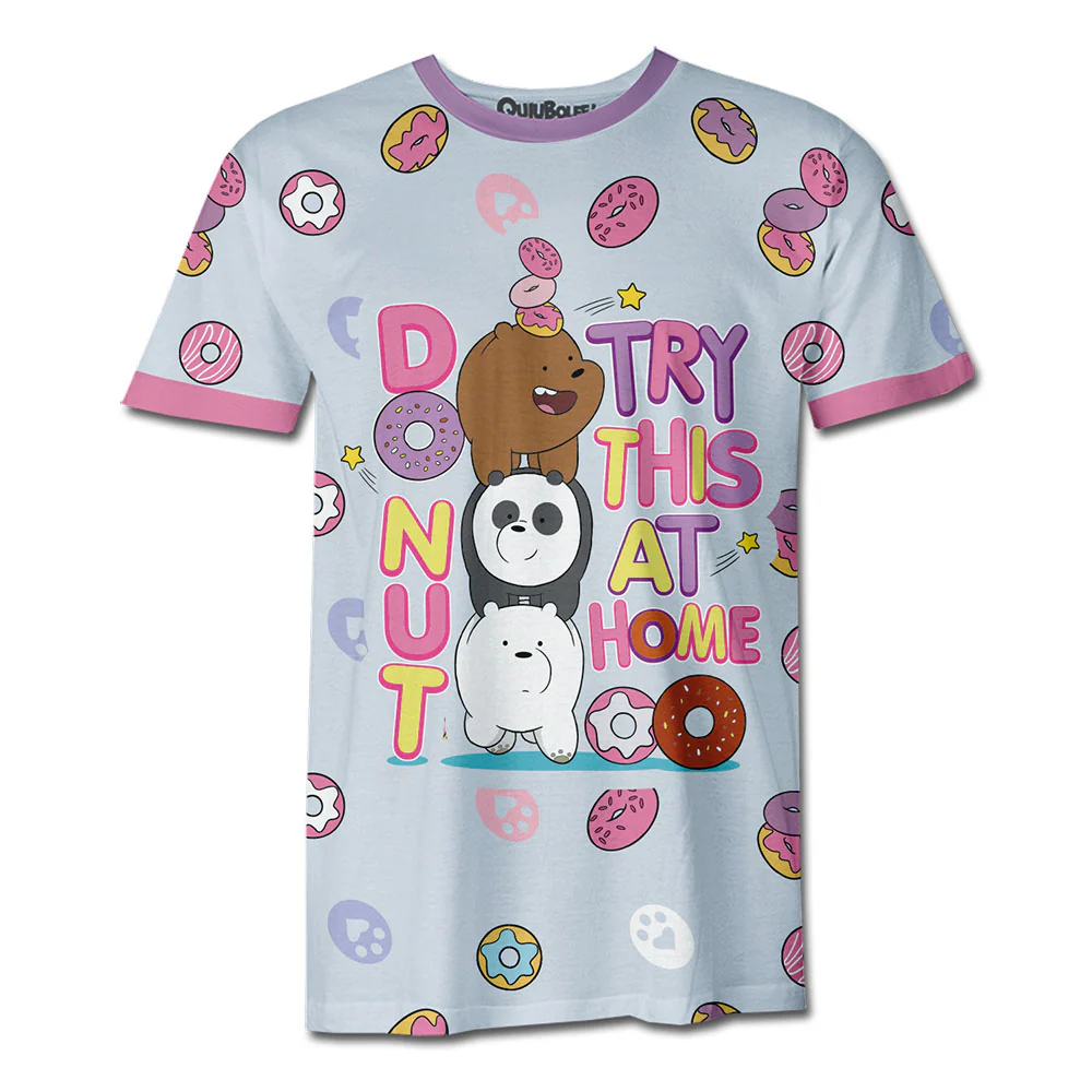 Playera Pijama Escandalosos Donuts Bros