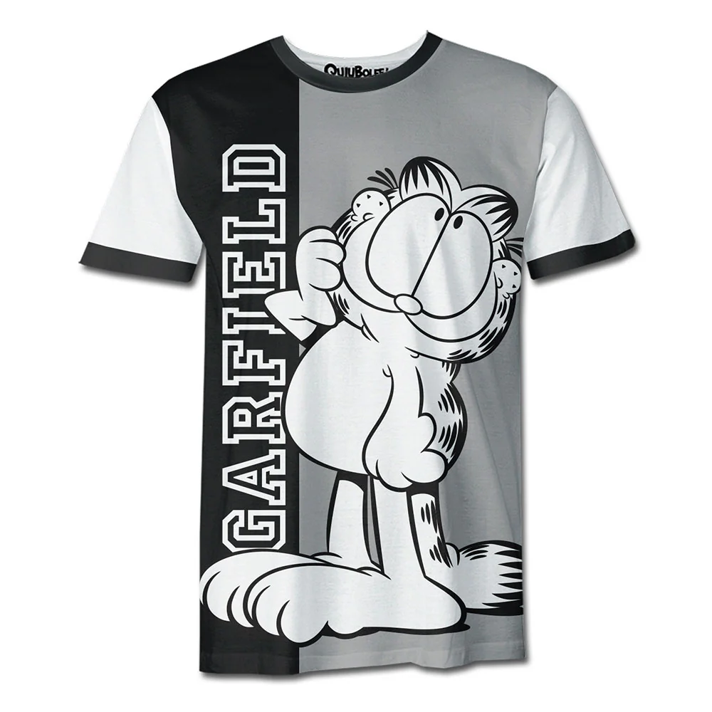 Playera Pijama Garfield Black And White