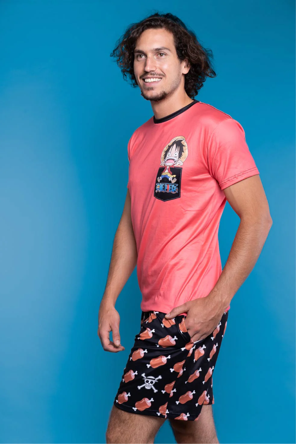 Playera Pijama One Piece Sombrero de paja Luffy - Image 2