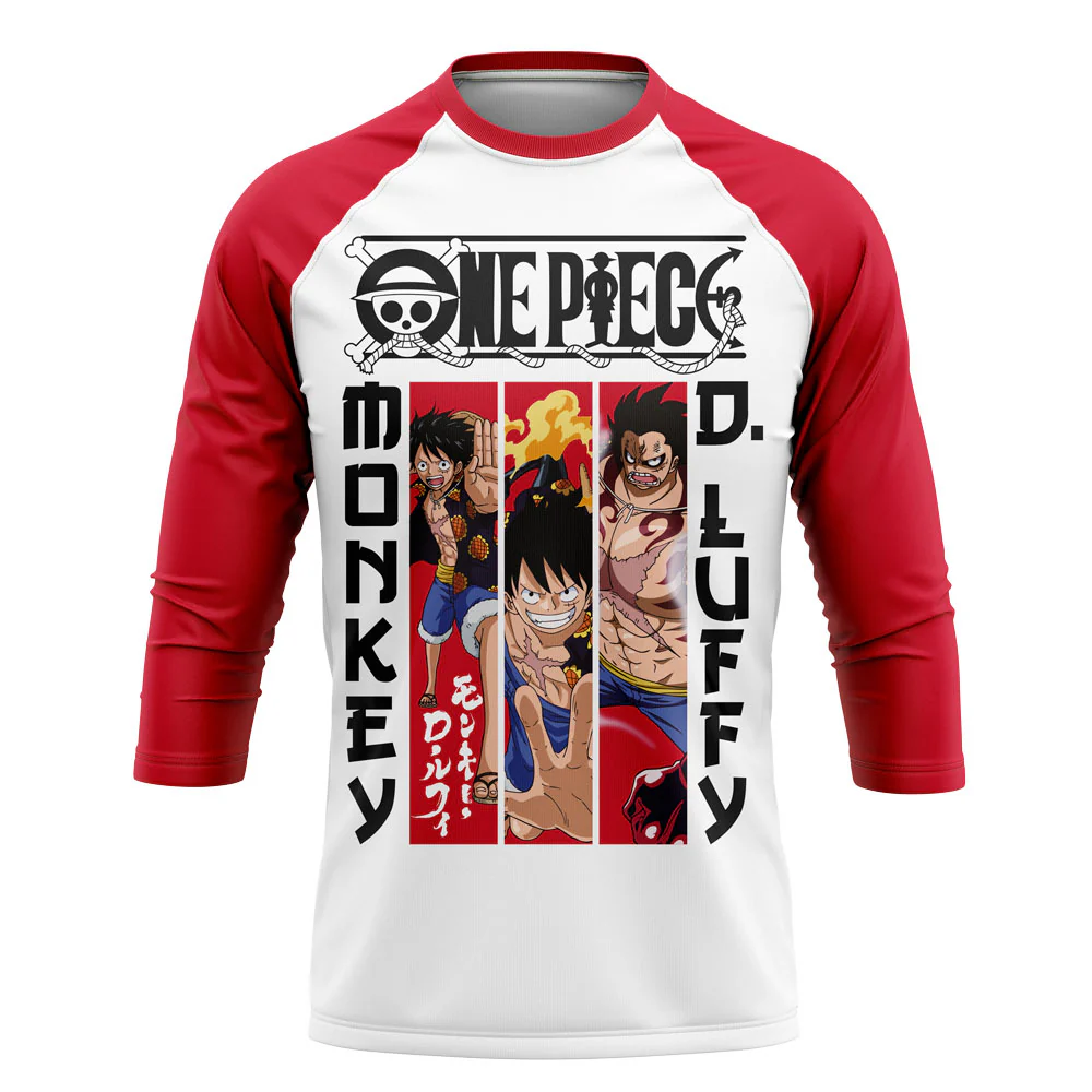Playera Pijama Ranglan Luffy Gears