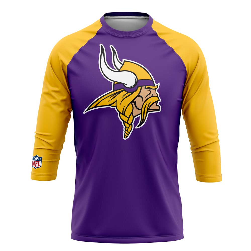 Playera Pijama Ranglan Minnesota Vikings