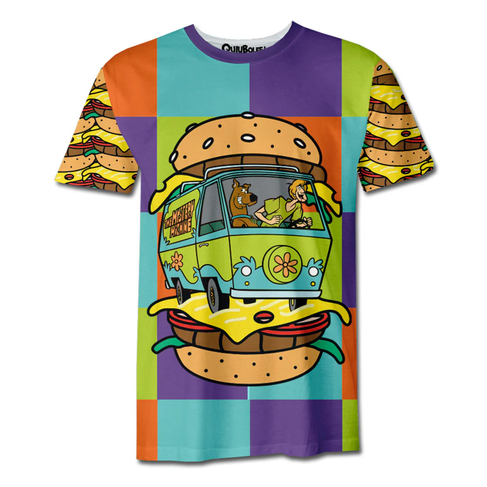 Playera Pijama Scooby Hamburguesa