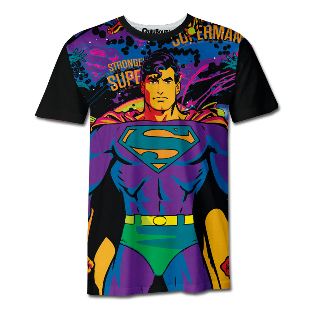 Playera Pijama Superman Retro Colors
