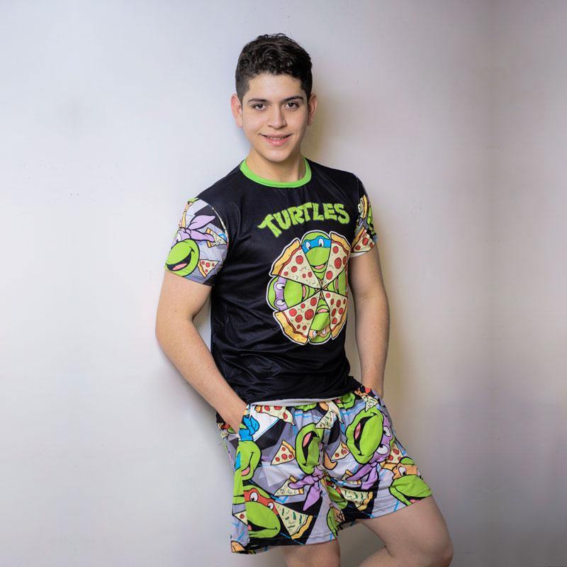 Playera Pijama Tortuga Ninja Pizza - Image 3