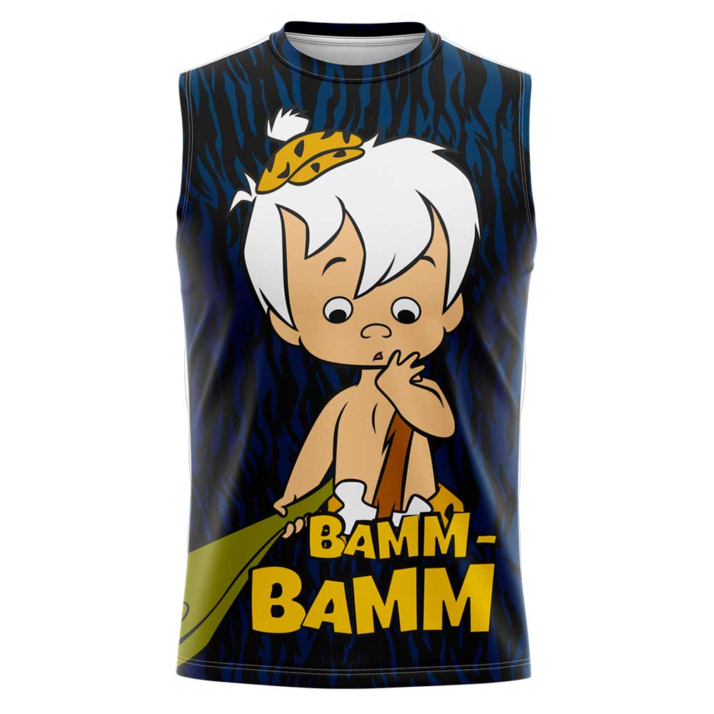Playera Sin Mangas Bamm Bamm y Pebbles