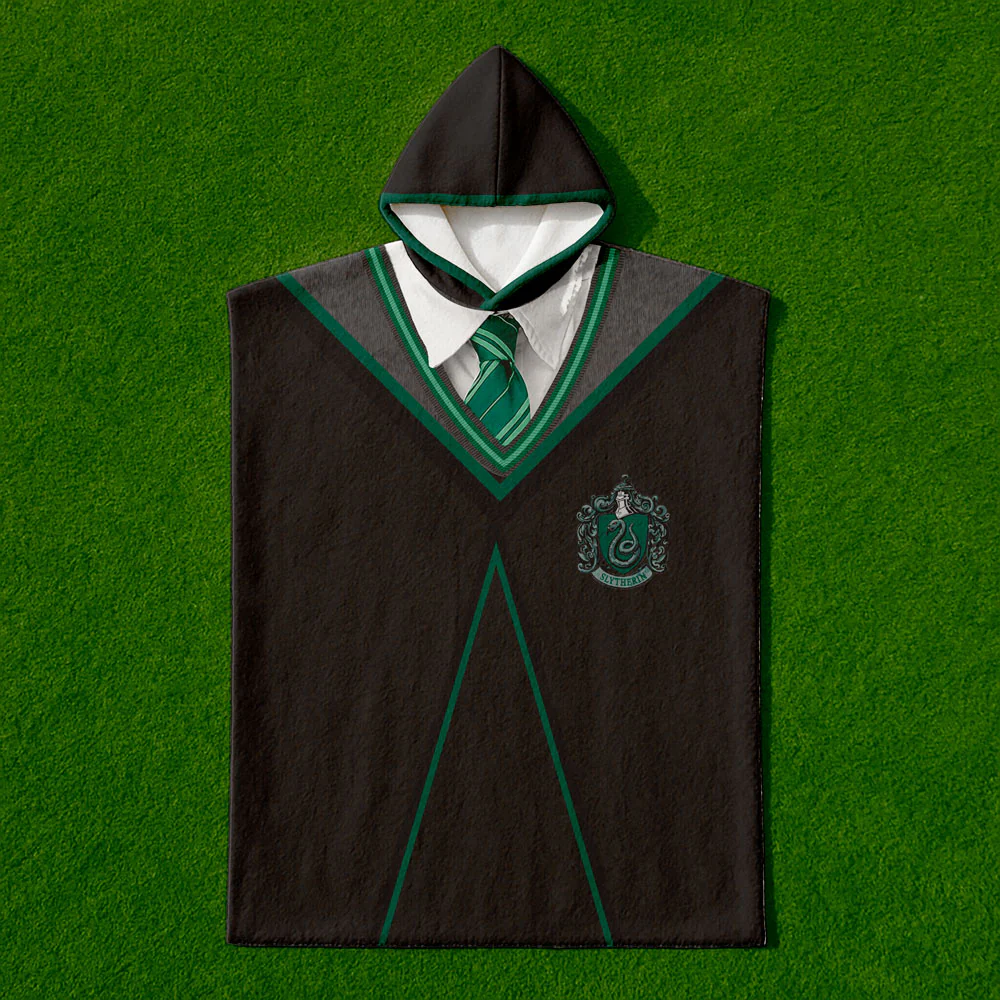 Poncho Toalla Harry Potter Slytherin