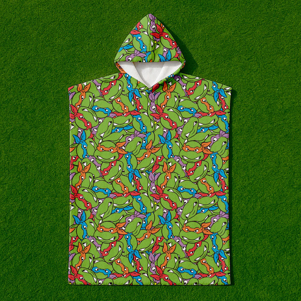 Poncho Toalla Invasión Tortuga