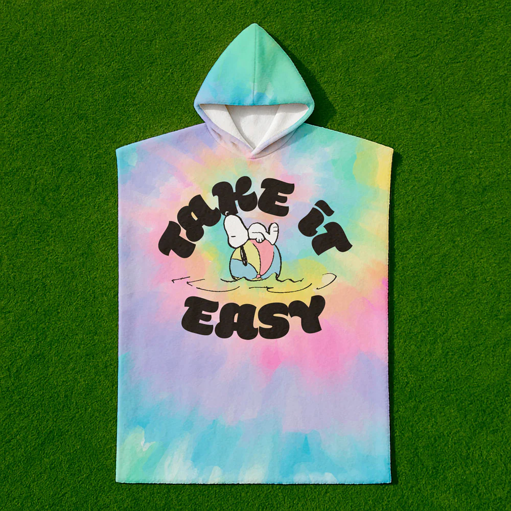 Poncho Toalla Snoopy Relax