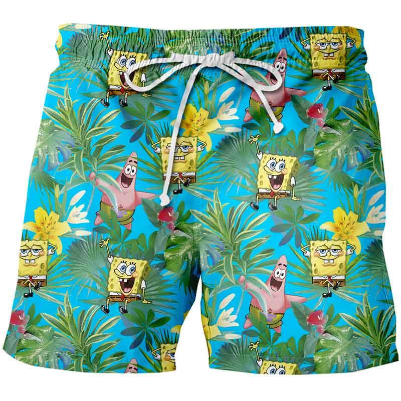 Short Pijama Bob Esponja y Patricio Tropical