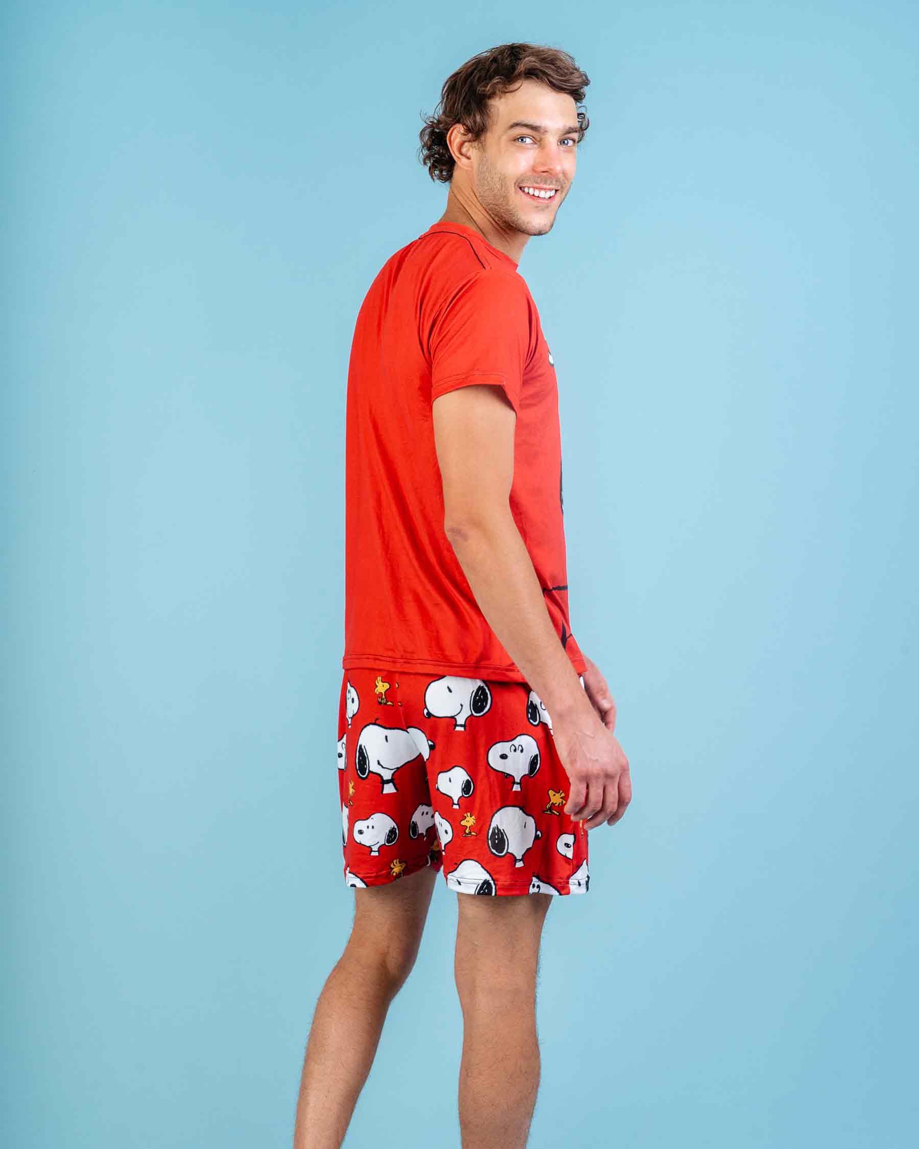 Short Pijama Snoopy and Woodstock Red - Image 4