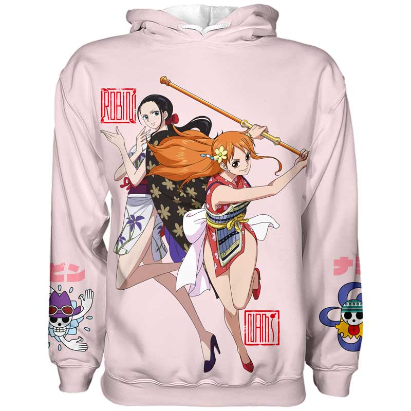Sudadera One Piece Mugiwaras Nami y Robin
