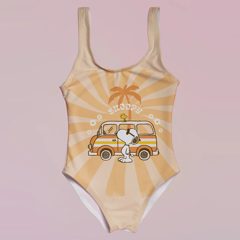 Traje De Baño Completo Snoopy Summer