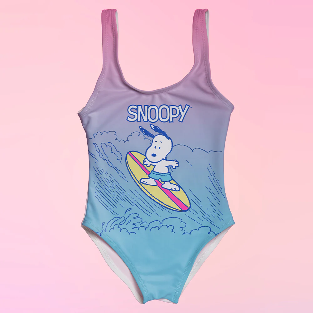 Traje De Baño Completo Snoopy Surf