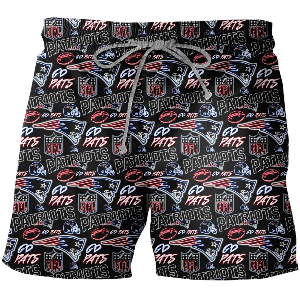 Traje De Baño Hombre Patriots Neon